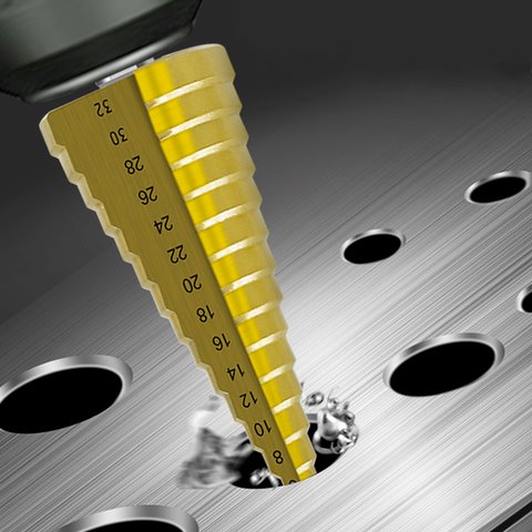 Kit 6 Brocas Titanium para Furadeira