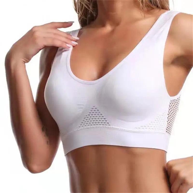 (Compre 3 e Leve 5) Sutiã Esportivo SportFit™ Design Respirável com Efeito Modelador / Combate a Flacidez e Oferece Suporte Incomparável!