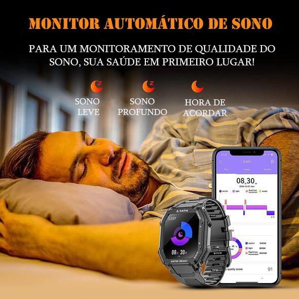 Relógio Inteligente Esportivo de Pressão Arterial 3ATM À Prova d'água