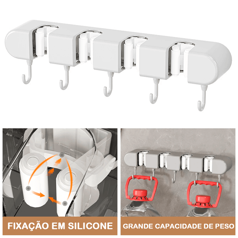 Kit com Duas Unidades do Organizador de Mops e Utensílios Modern Lar™ / Organização Inteligente e Praticidade sem Bagunça para sua Casa!