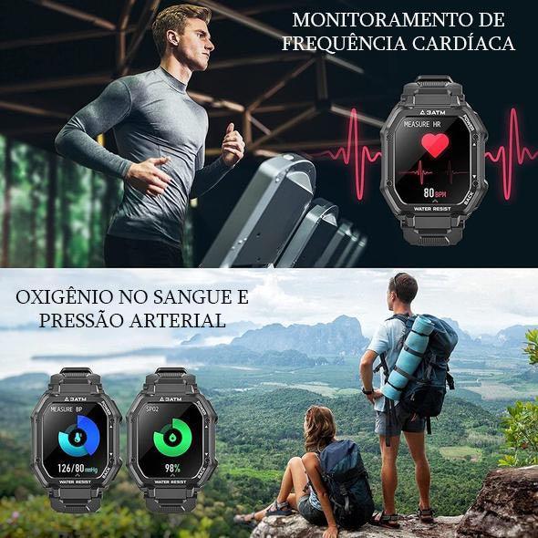 Relógio Inteligente Esportivo de Pressão Arterial 3ATM À Prova d'água