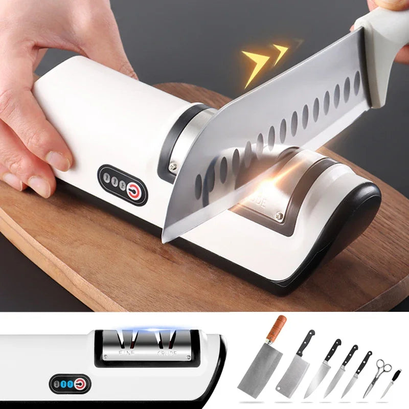 Afiador Elétrico Modern Lar™ / Precisão e Praticidade para Suas Lâminas!