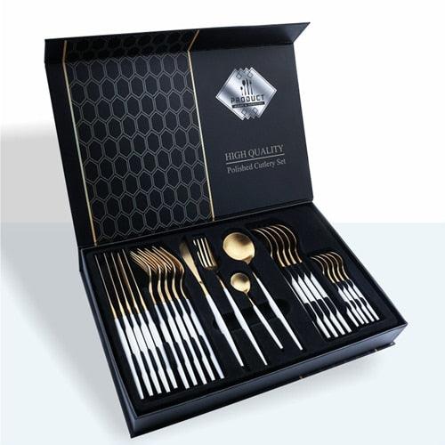 FAQUEIRO EUROPEU PREMIUM DIAMOND™  / 24 PEÇAS ESCOVADAS