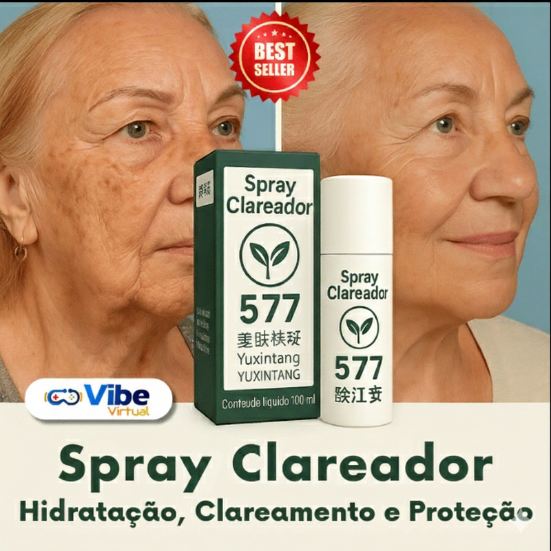 Spray 577  Clareador de Manchas de Sol, Idade e Melasma + Frete GRÁTIS!