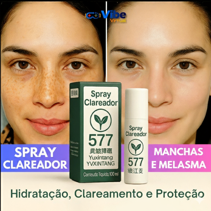 Spray 577  Clareador de Manchas de Sol, Idade e Melasma + Frete GRÁTIS!