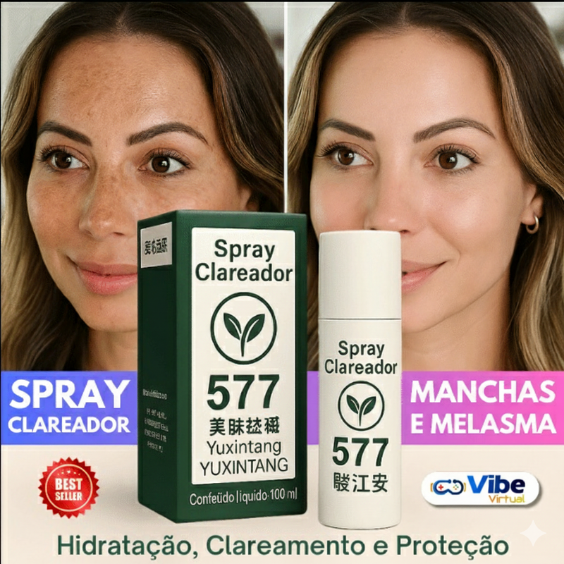Spray 577  Clareador de Manchas de Sol, Idade e Melasma + Frete GRÁTIS!
