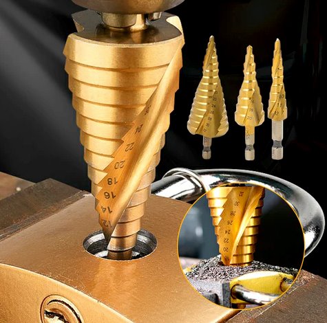 Kit 6 Brocas Titanium para Furadeira