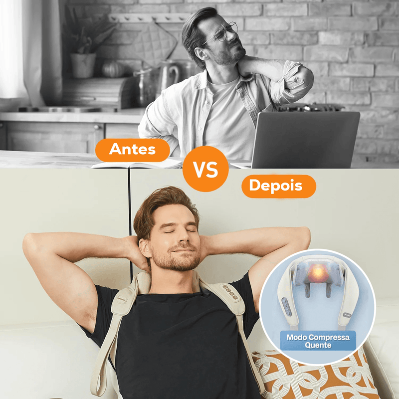 Massageador Supremo Relax™ Conforto Supremo / Inovação em Bem-Estar!